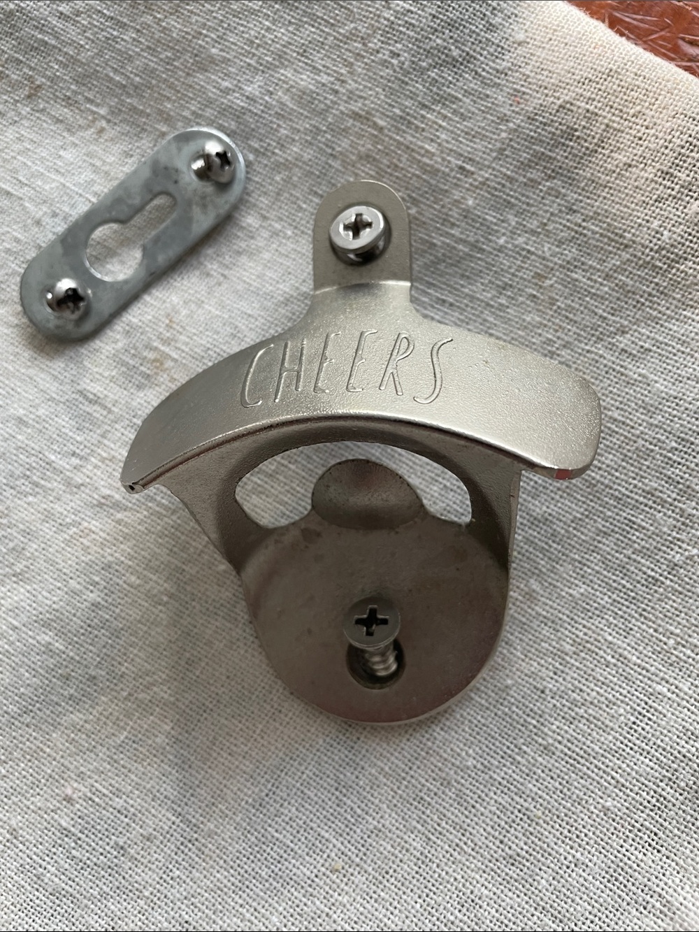 Cheers Wall-Mounted Bottle Opener - Silver